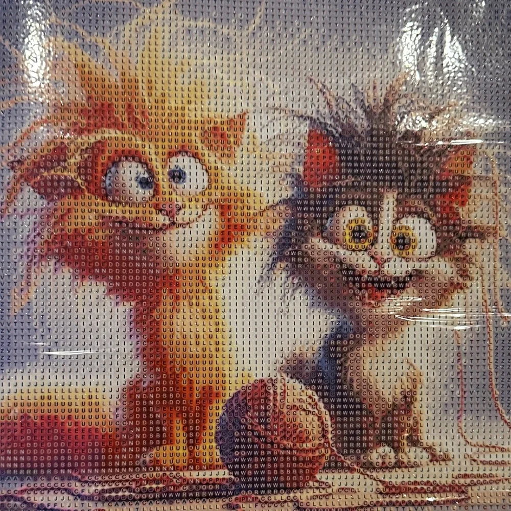 Host Support Diamond Art Kit Colorful Cat Art Puzzle
